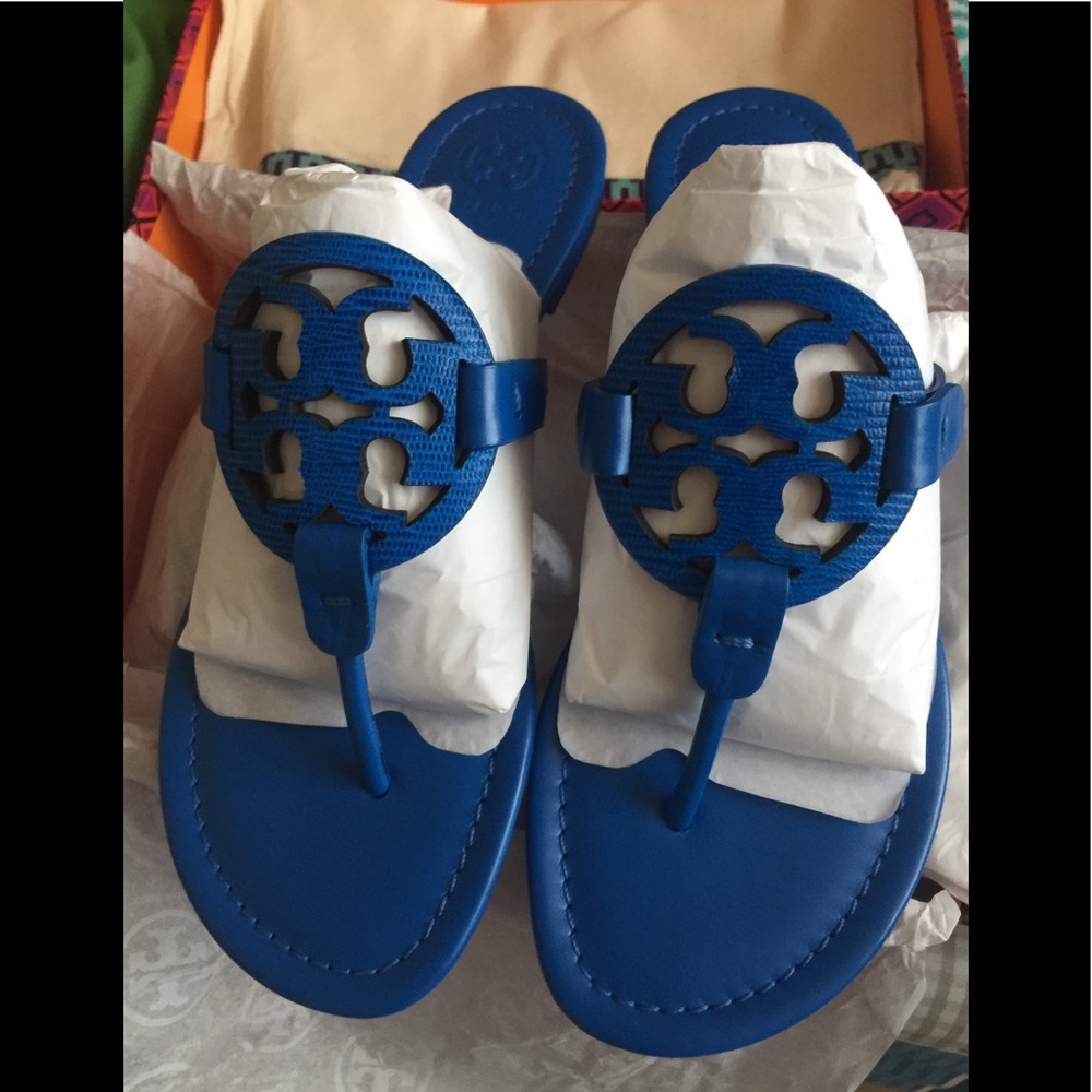 Tory Burch Miller tropical blue 8.5
